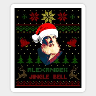 Alexander Graham Bell Funny Christmas Sticker